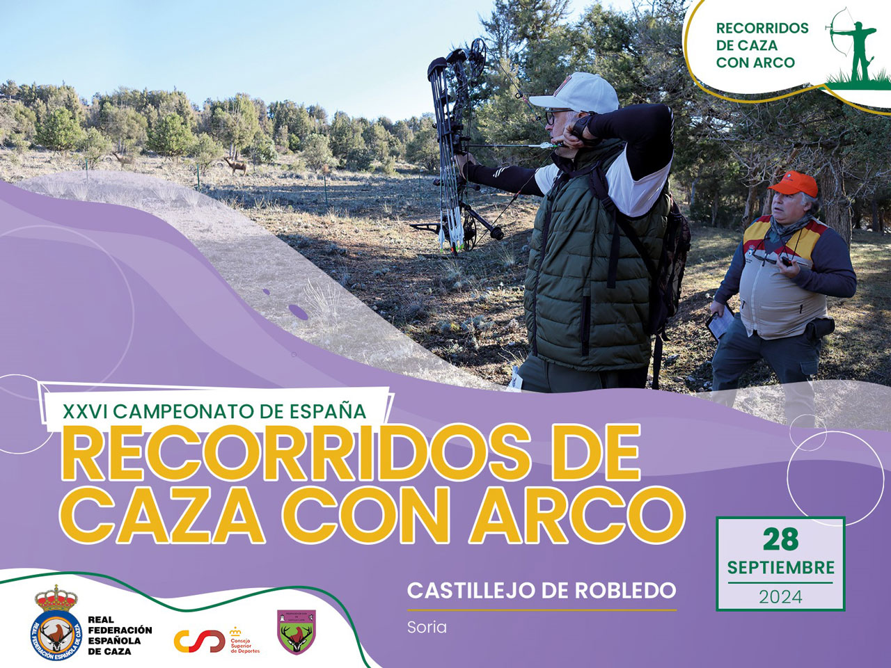 Convocatoria XXVI Campeonato España de Recorridos de caza con arco 2024