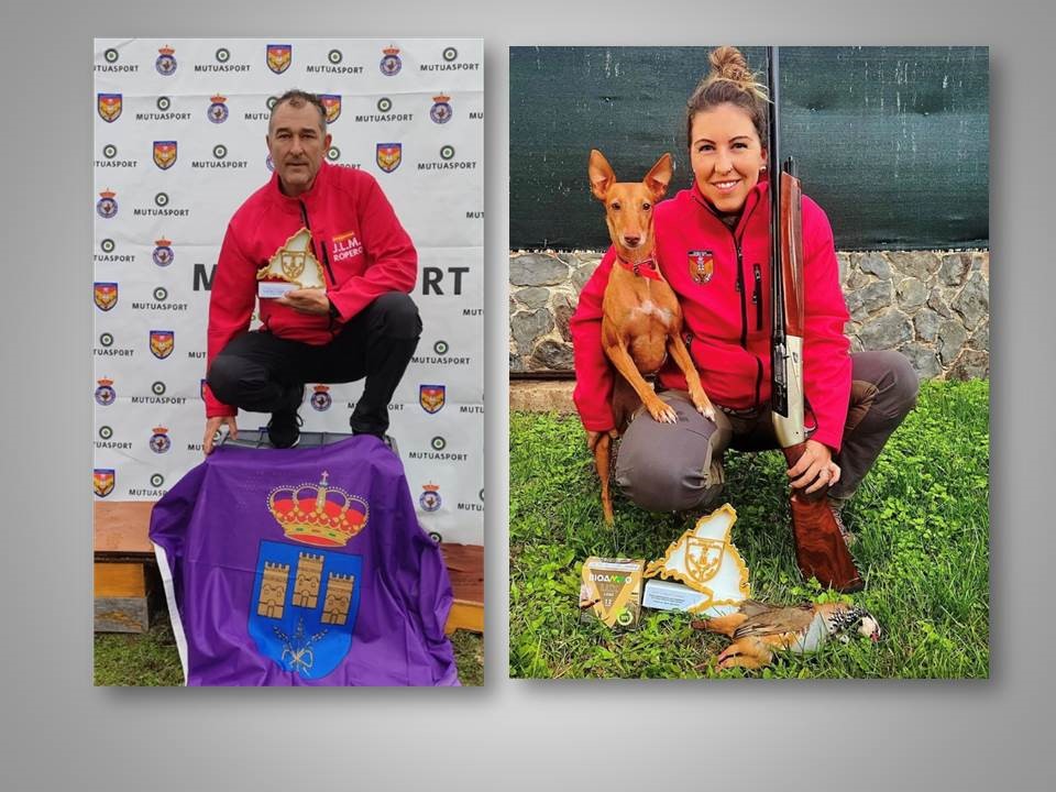 Jose Luis Martín y Cristina Aguado, Campeones Autonómicos de Caza menor con perro 2023