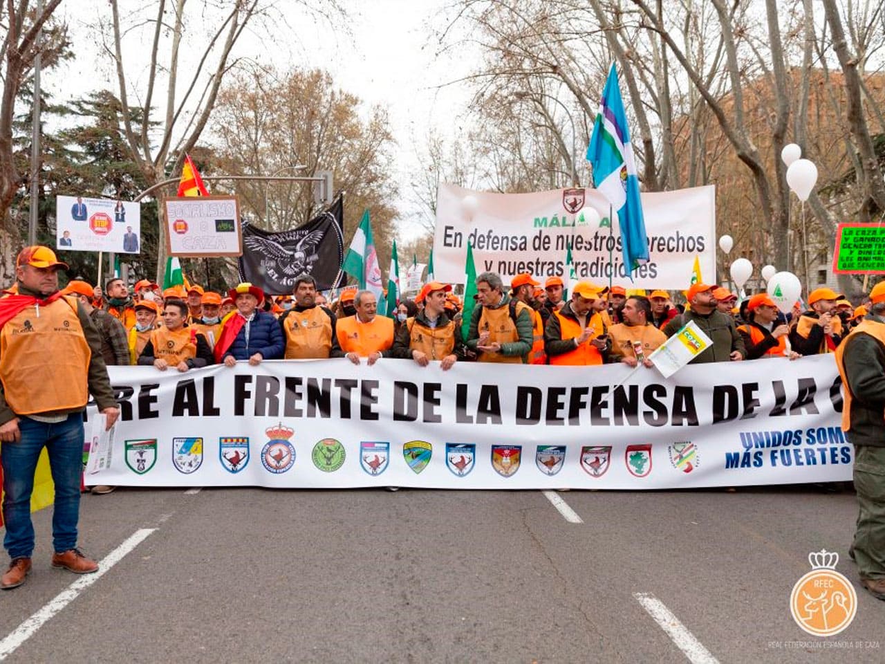 La RFEC denuncia el silencio mediático tras la llegada de más de 600.000 cazadores el 20M a Madrid